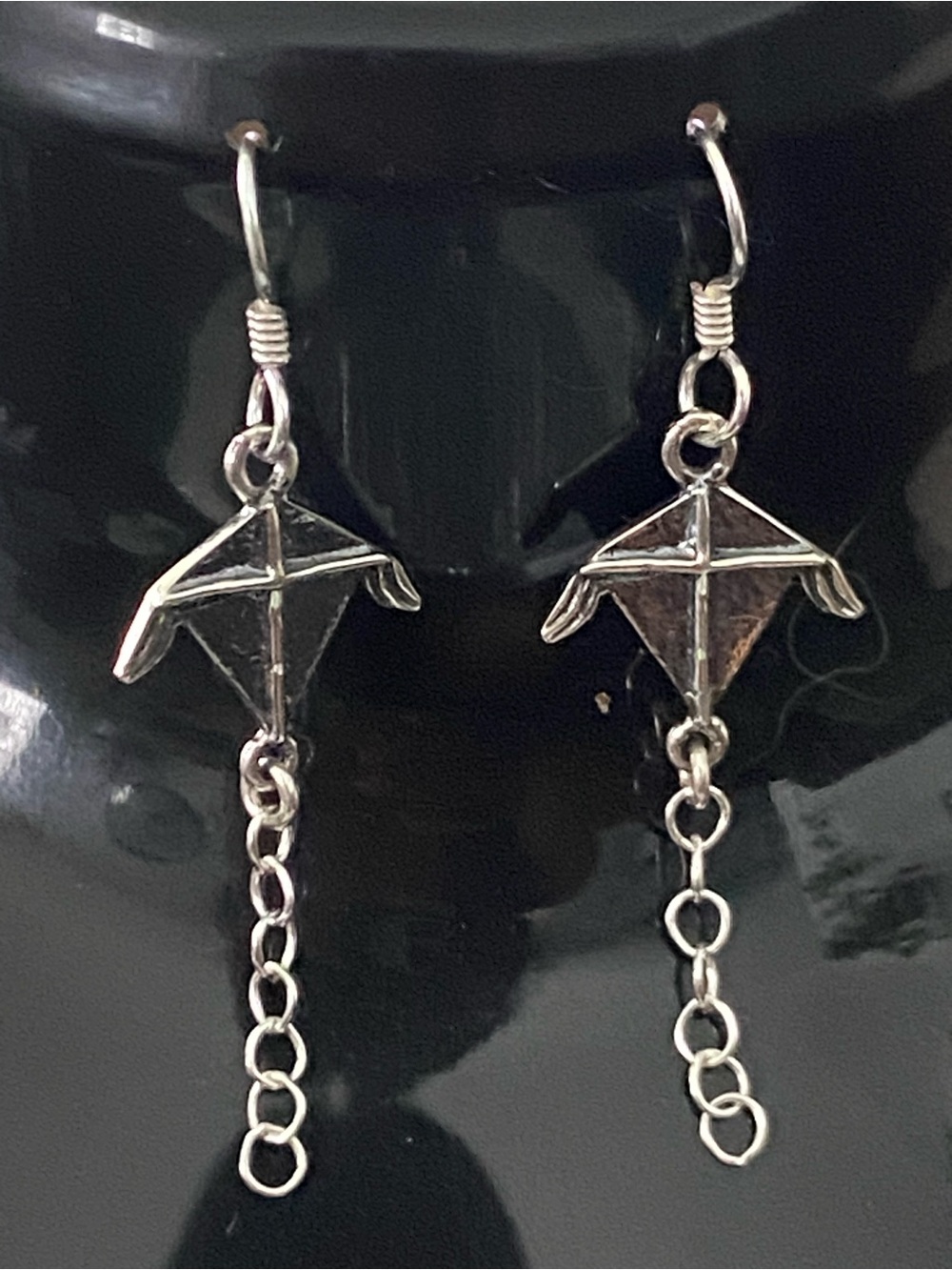Silver 925 Kite Dangle Earrings - Women Jewelry